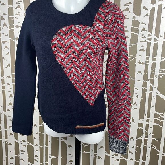 Anthropologie Handcut by Preloved Upcycled Wool Sweater sz M - Picture 6 of 10